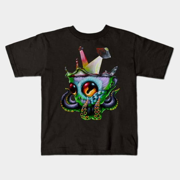 octowlmug alien Kids T-Shirt by Artelies202